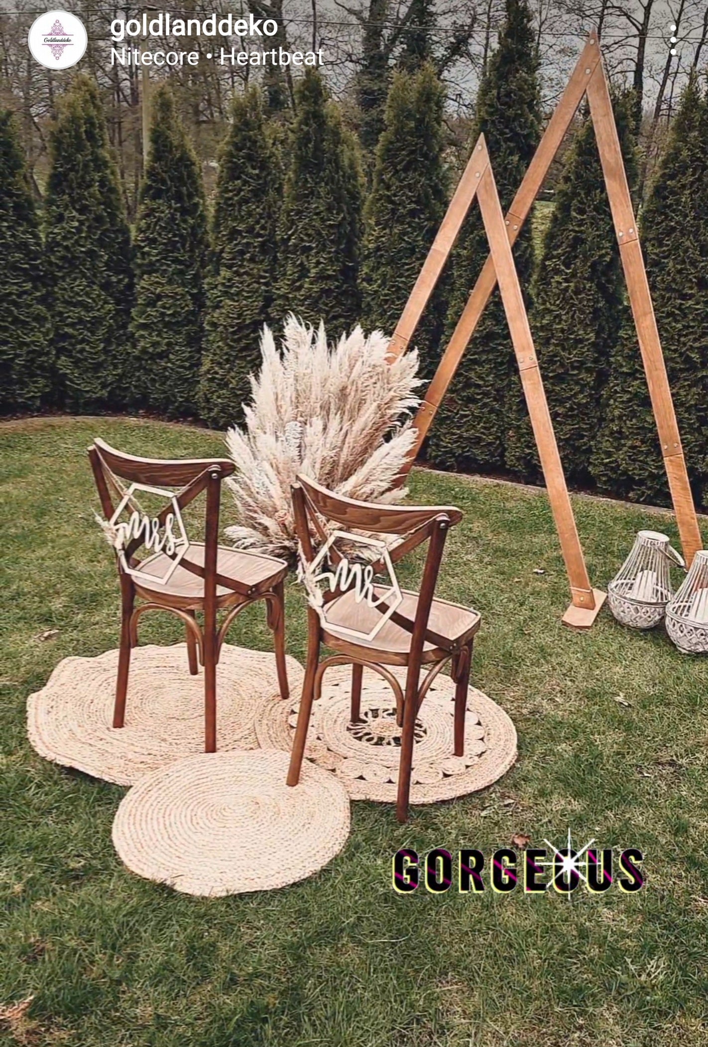 Traubogen Dreieck Holz