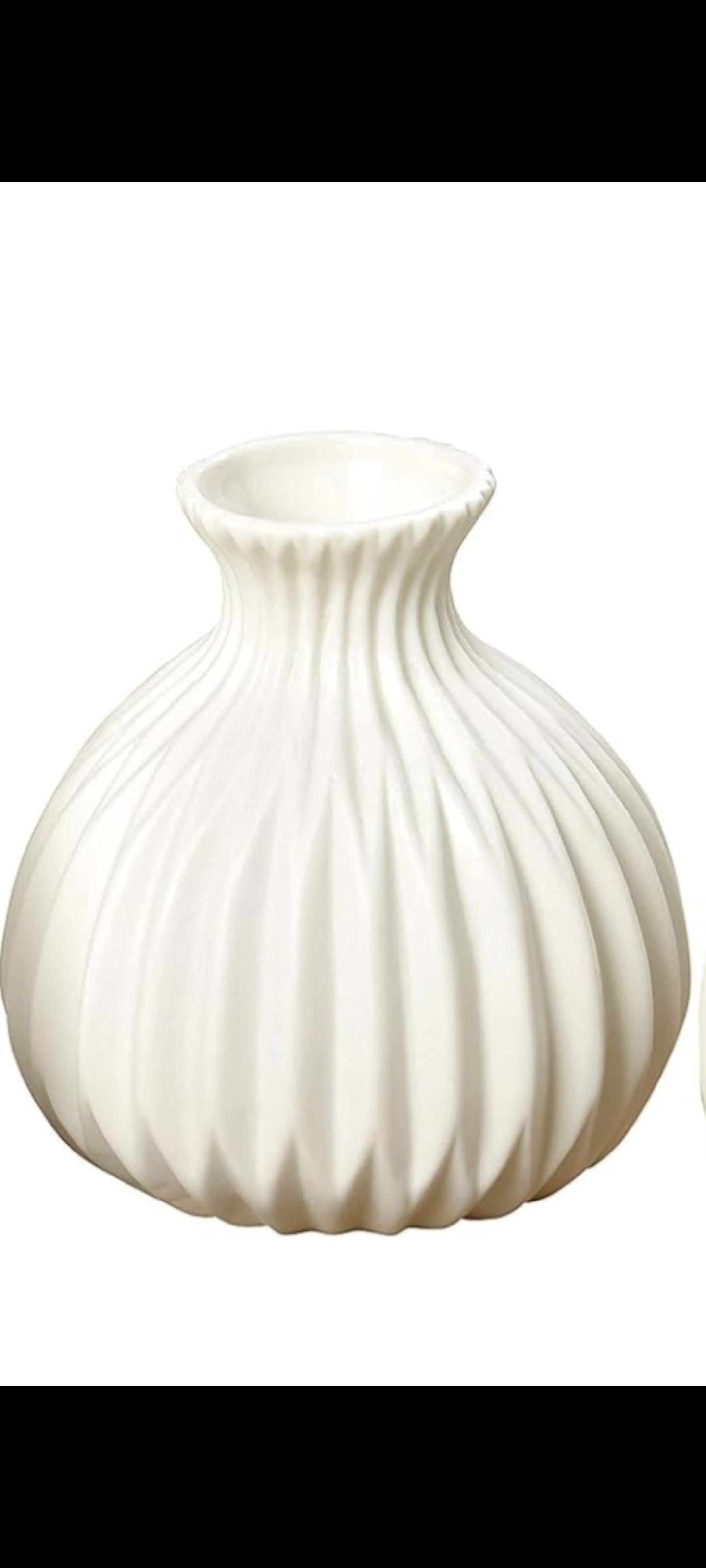 Vase weiß "Birko3"