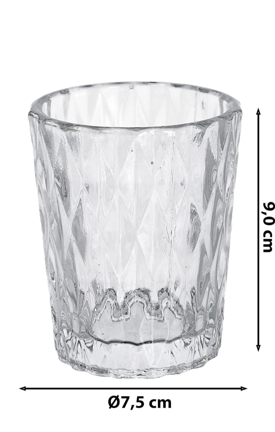 Windlicht mit Prägung