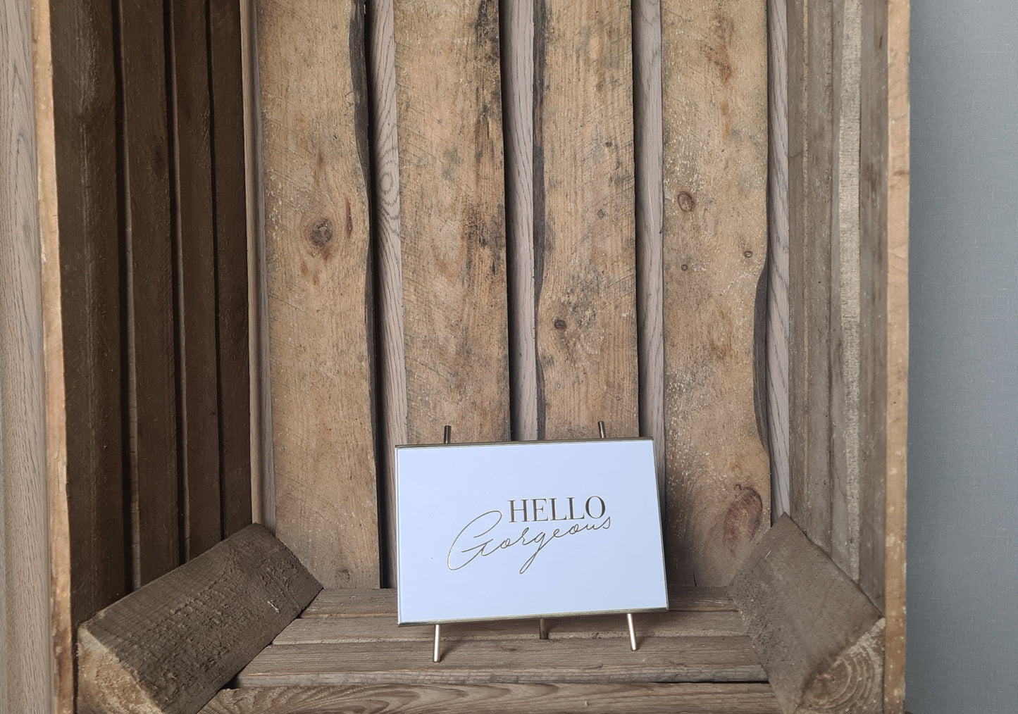 Bilderrahm Staffelei gold