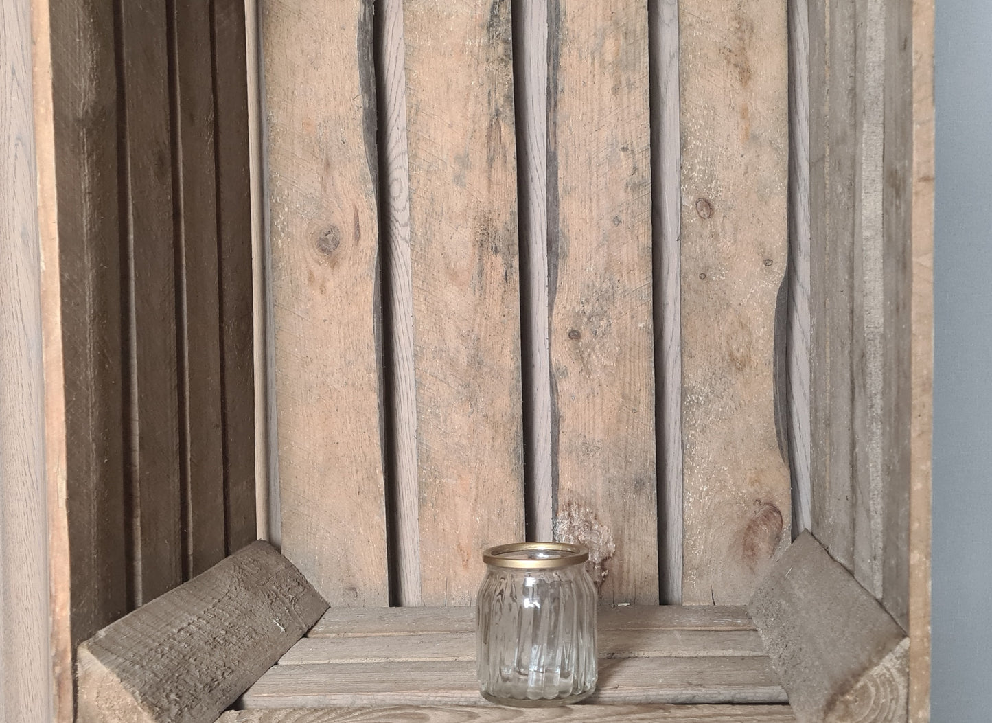 Teelicht mit goldrand "Enno"