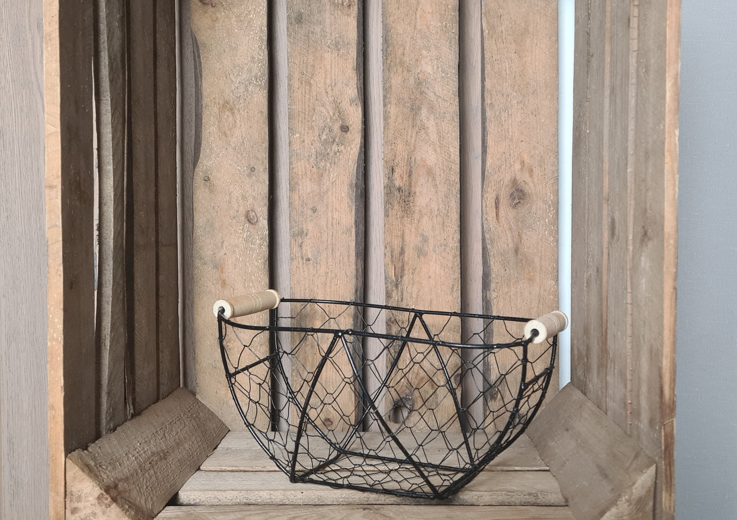 Korb metall schwarz