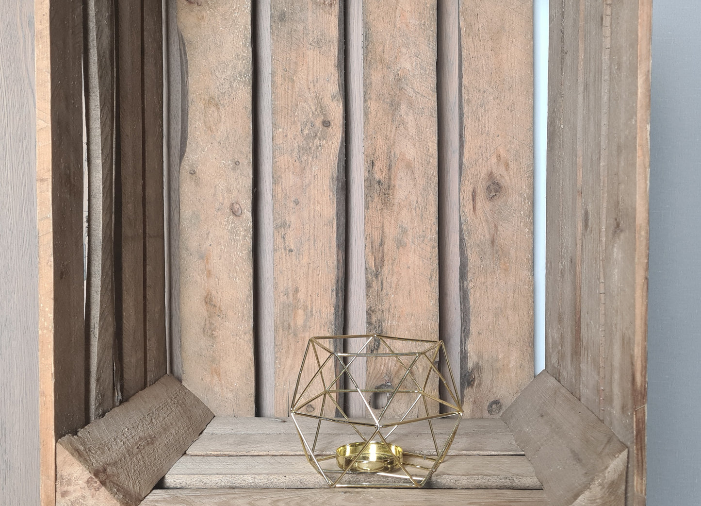 Kerzenhalter geometrisch gold "Hedda"