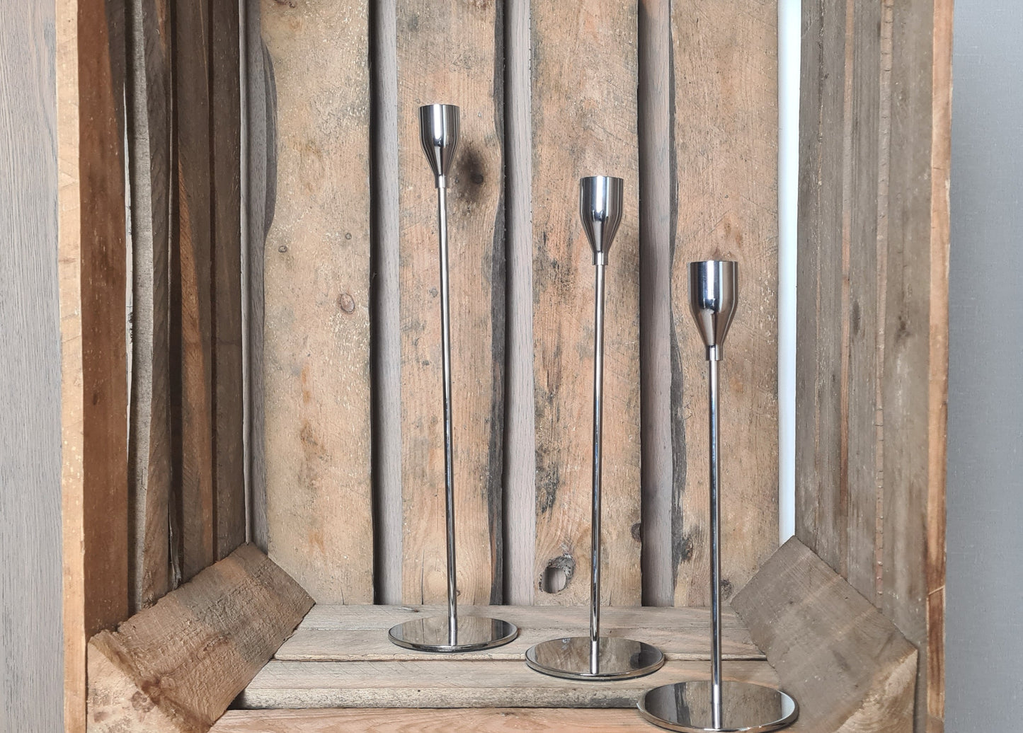 Kerzenständer silber 3 er Set "Britt"