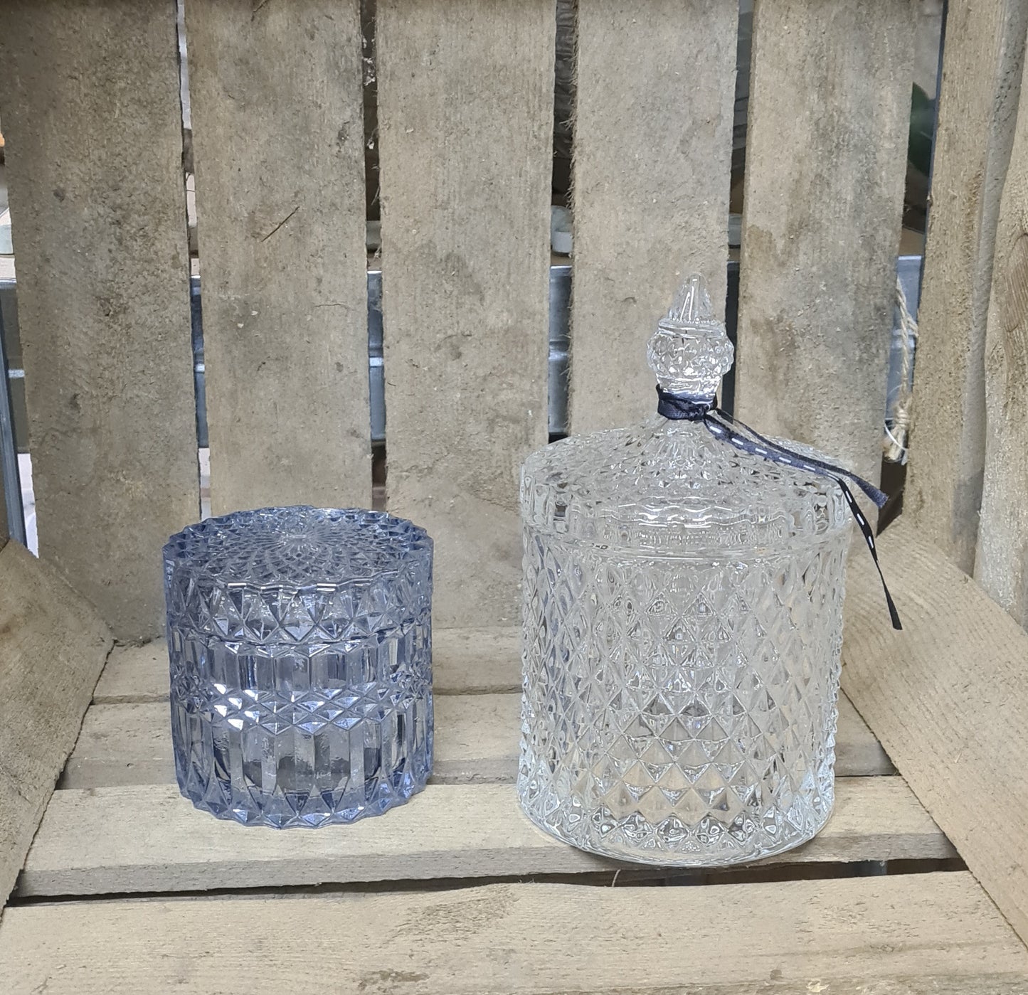 Bonbongläser 2 er Set kristall