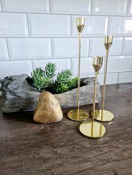 Kerzenständer gold 3er Set "Jola"