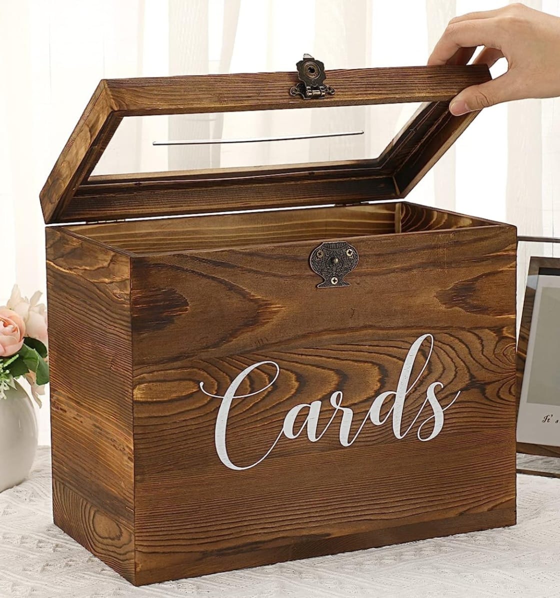 Kartenbox Holz