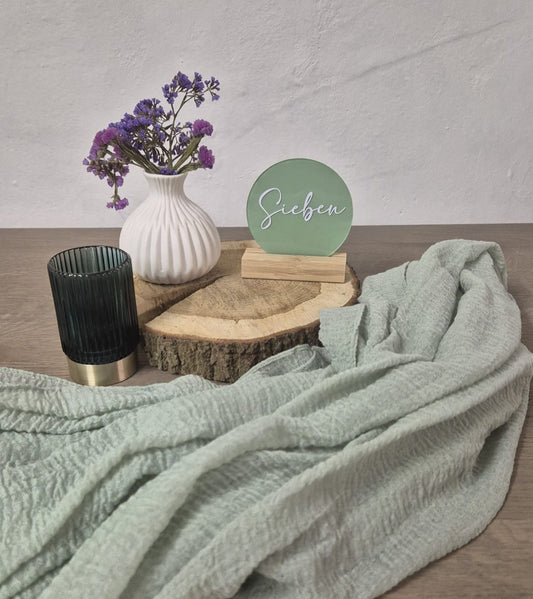 Tischnummern grün 1-15