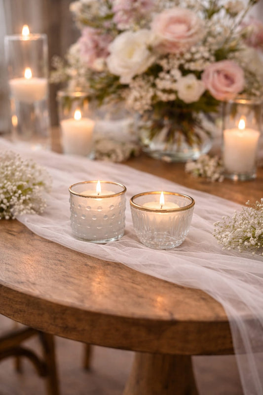 Teelicht 2 er Set "Goldberg"