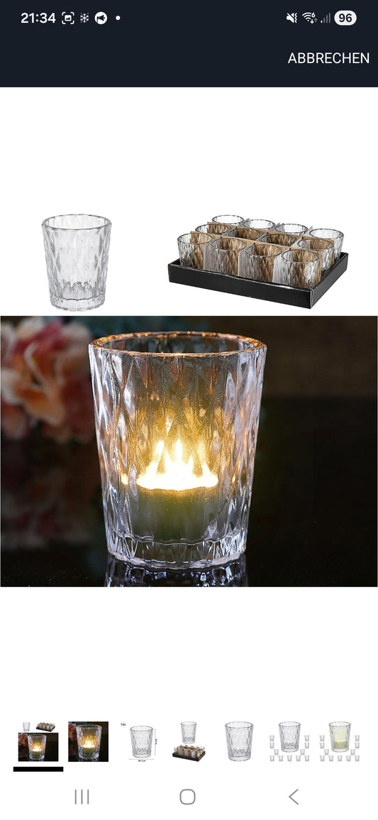 Windlicht mit Prägung