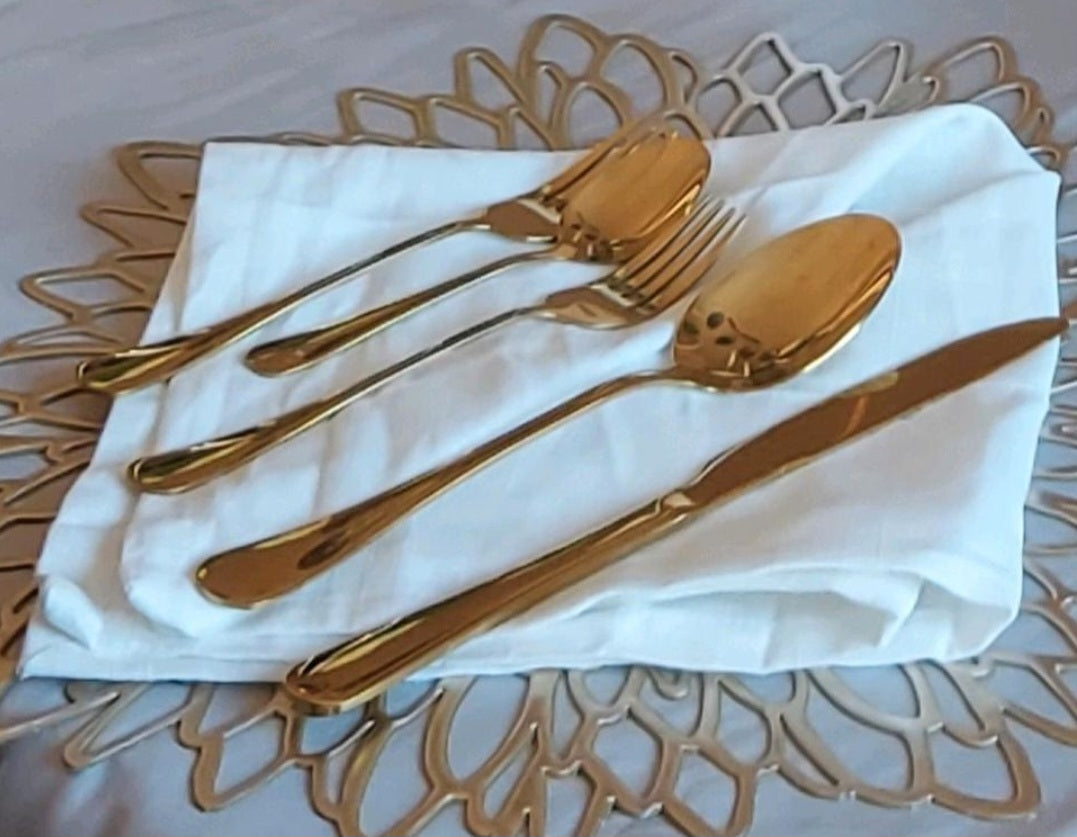 Goldenes Besteck"Fork"